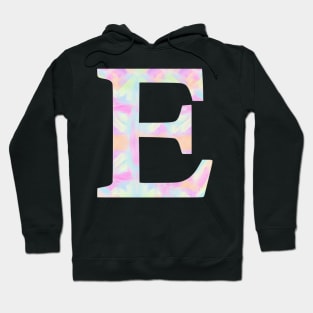 The Letter E Rainbow Color Design Hoodie